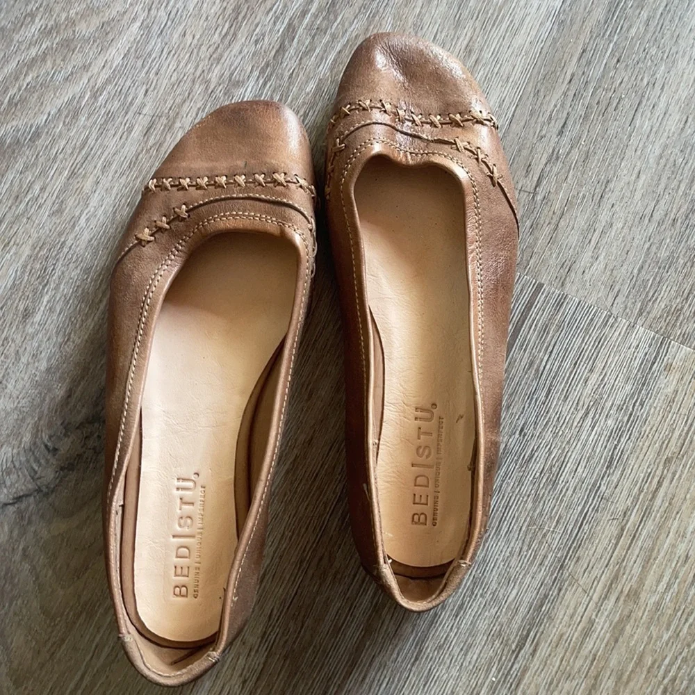 NEW Bed|Stu Leather Slides/Flats Size 7.5 - Picture 3 of 13